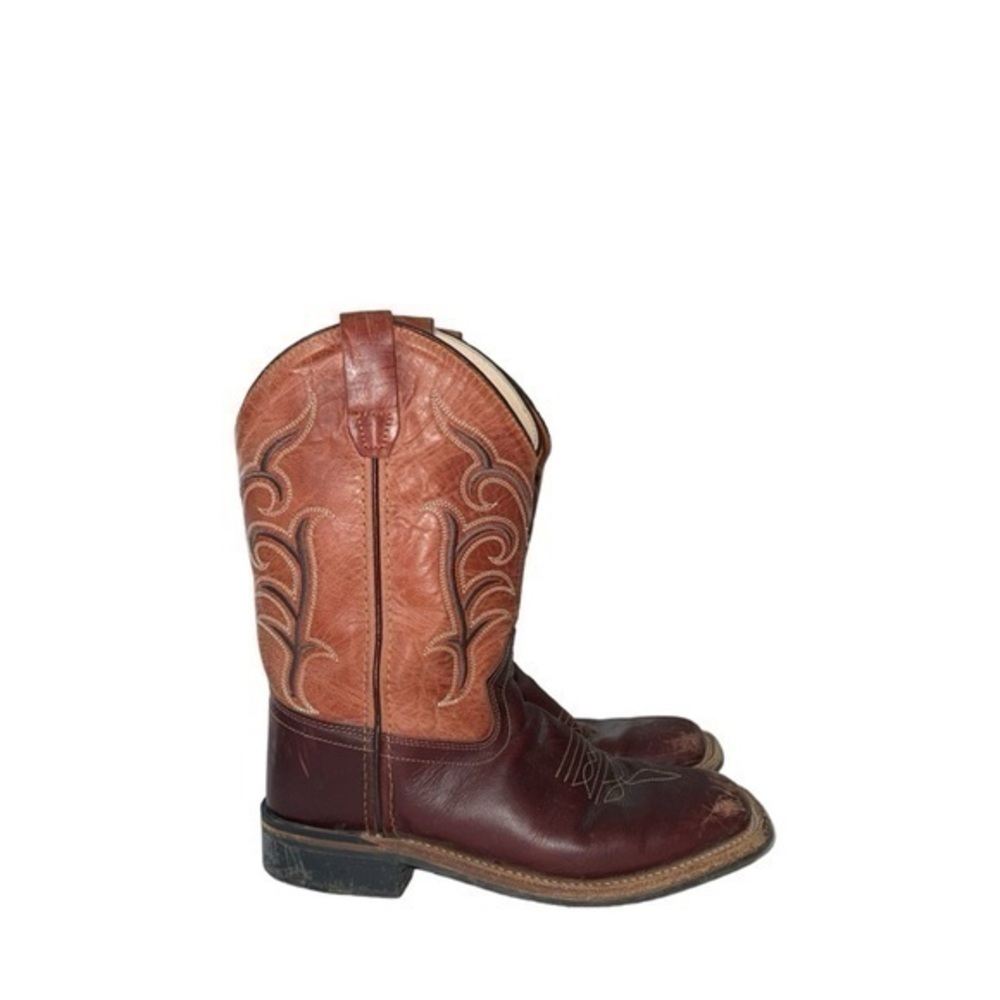 Old‎ West Children's Unisex Broad Square Toe Western Boots